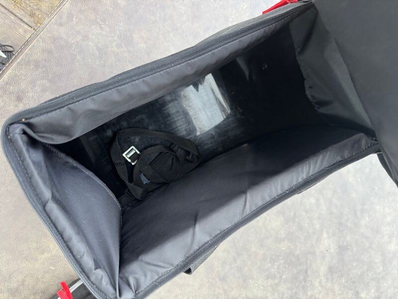 Lot 2 OSI Deluxe Black Throwover Universal Fit Motorcycle Saddlebags