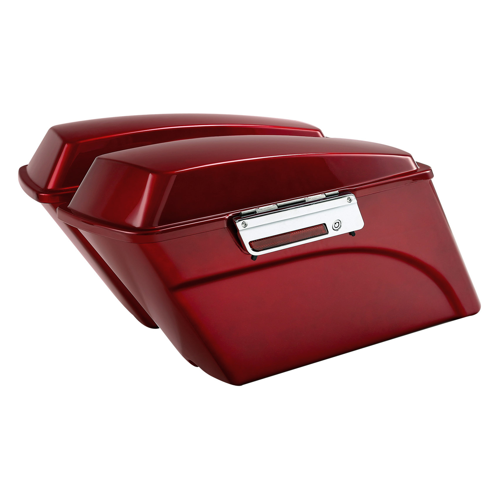 Left & Right Hard Saddlebags Red Fit For Harley Touring Road Glide 94-13
