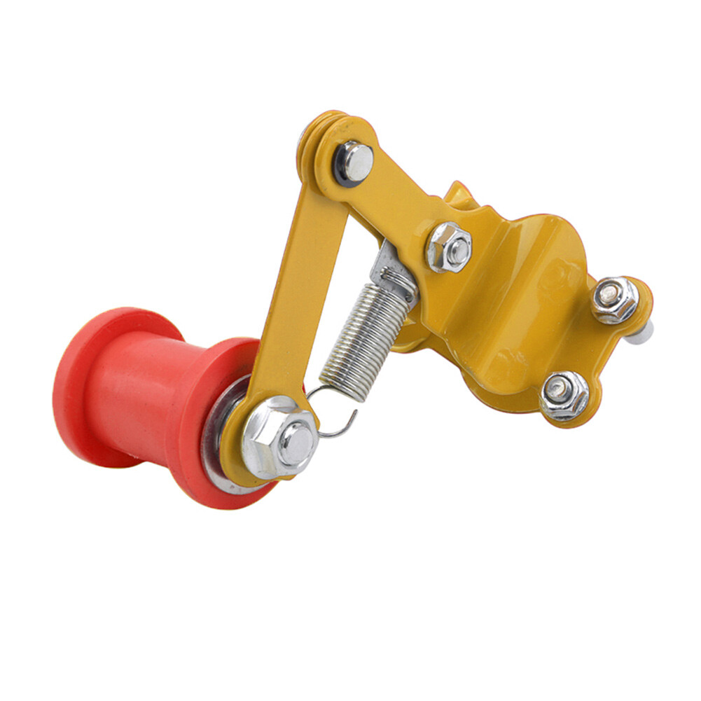 Bolt On Chain Tensioner &Roller Adjuster for Motorcycle ATV Dirt Bike Yellow+Red
