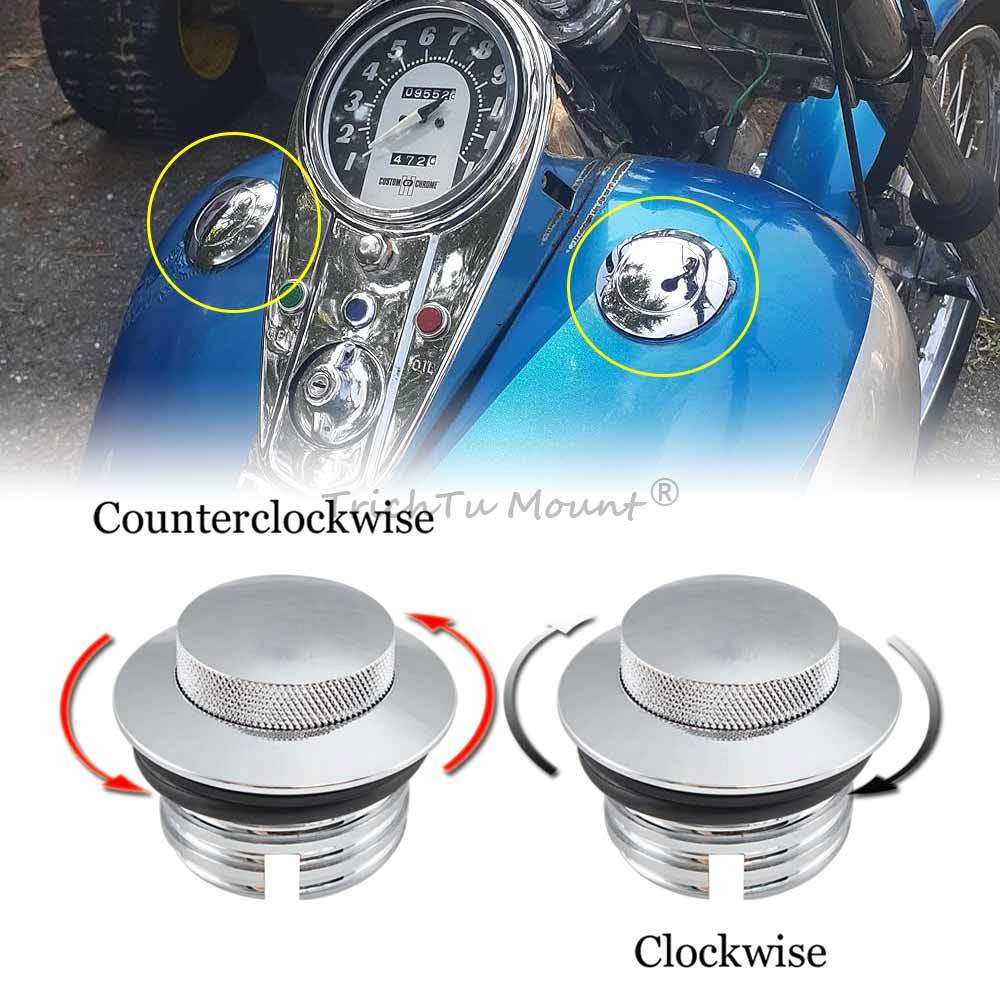 Fuel Gas Tank Cover Cap Fit for Harley Softail Heritage custom FLSTF FLXS Vented