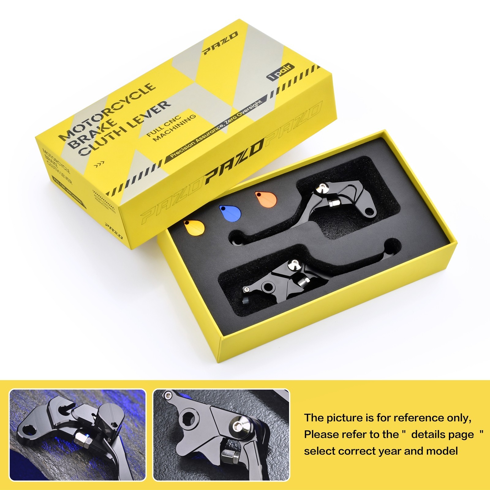 PAZO CNC Brake Levers For Yamaha PW50 Peewee 50 1981-2026 Y-Zinger Kids