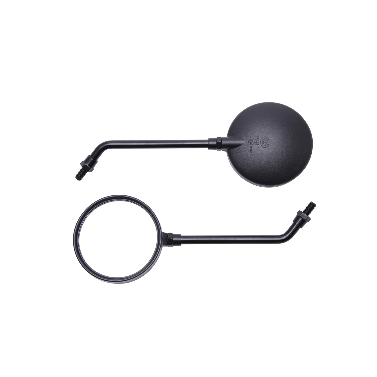 Round Motorcycle Rearview Mirrors Long Stem For Triumph Trident T160 660 750 900