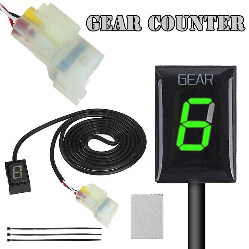 Digital Gear Indicator Green LED for Kawasaki Ninja ER-6F/6N Vulcan Versys Mule