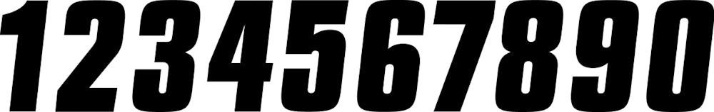 Factory Effex Factory Number 4in. No.3 – Black FX08-90003
