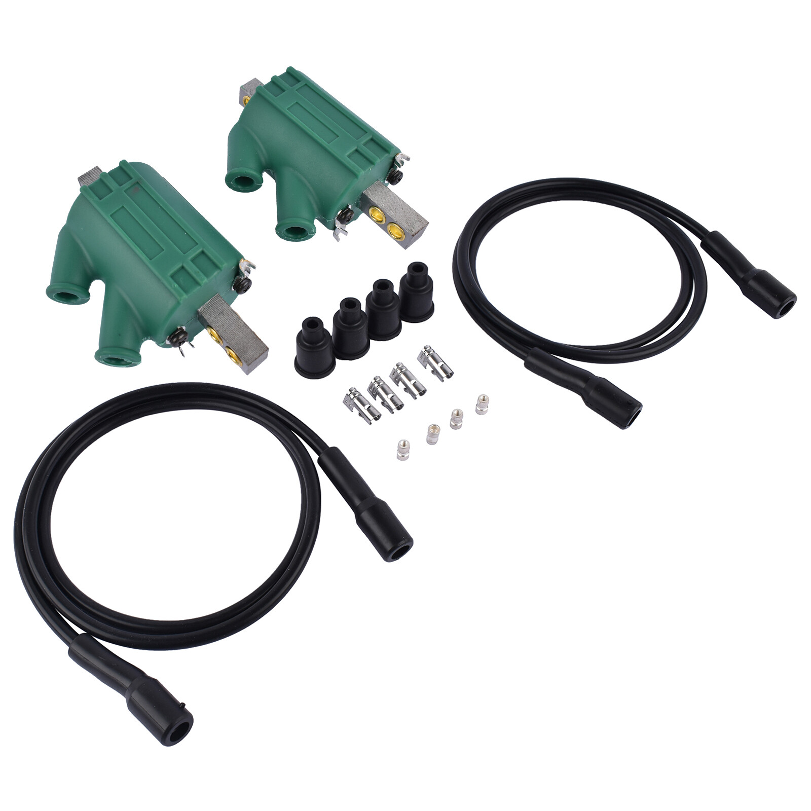 For Kawasaki KZ1000 1979-80 Ignition Coils 3 ohm Dual Output DC1-1 Wires DW-200