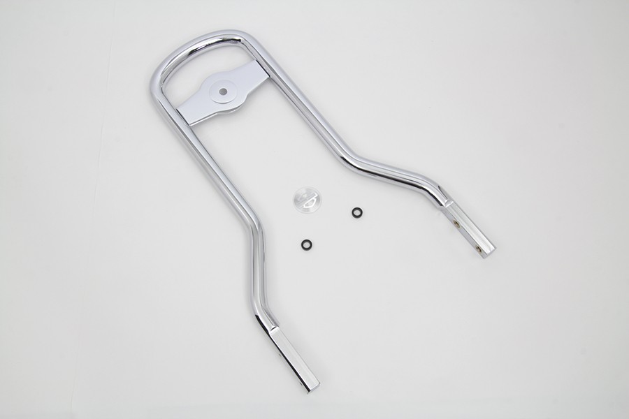 14-1/2 inch Mini Medallion Style Sissy Bar Upright Chrome fits Harley Davidson