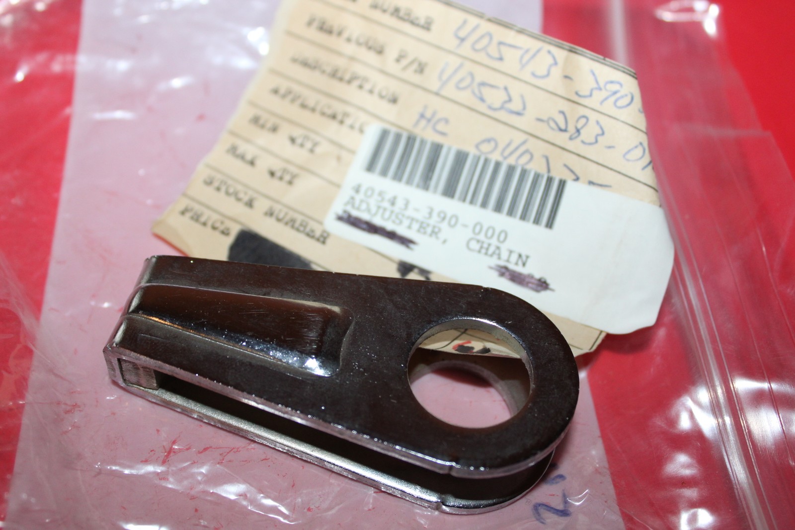 NOS Honda CB450 CL450 CB500 T CB550 F CR250 R Chain Adjuster OEM # 40543-390-000