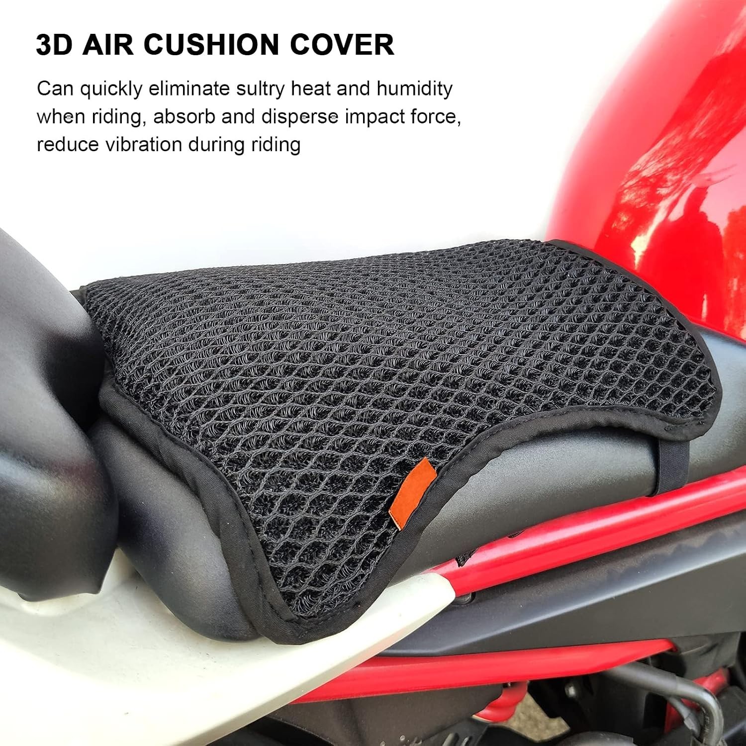 Motorcycle Seat Cushion Air Cooling 3D Mesh Motorcycle Seat Pad,Butt Protecto…