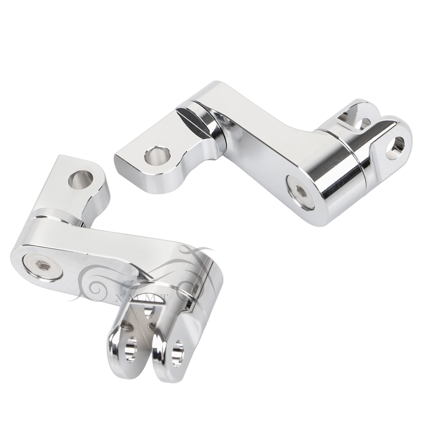 Pair Male Mount Foot Peg Extensions For Harley Sportsters Softails Dynas Touring
