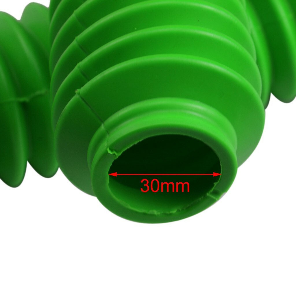 Motorcycle Rubber Front Rubber Gaiter Boots Fork Shock Absorber Dust Cover Green