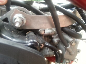 TRS FRAME EXTENSION MOUNT FOR FATTY RIM USING STOCK RUCKUS MOTOR