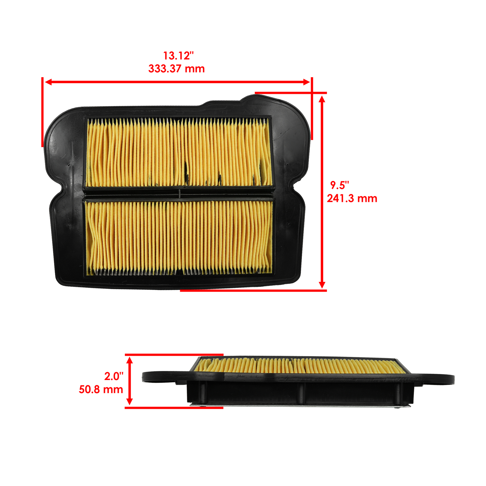 Caltric Air Filter For Honda 17205-Mn5-003 / Goldwing GL1500 Motorcycle