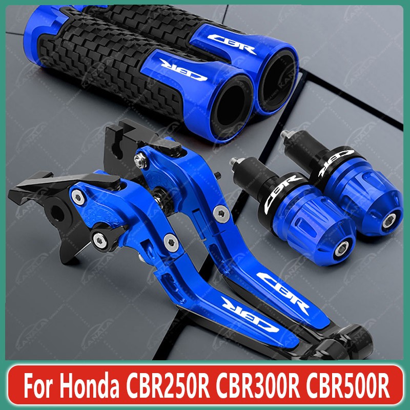 For Honda CBR250R CBR300R CBR500R Brake Clutch Levers Handlebar Grip Set New