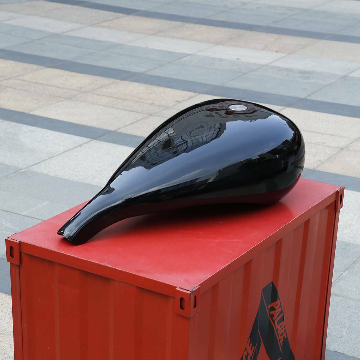 Painted 5″ Extended 4.7 Gallon Fuel Gas Tank Fit For Harley Touring FL Chopper