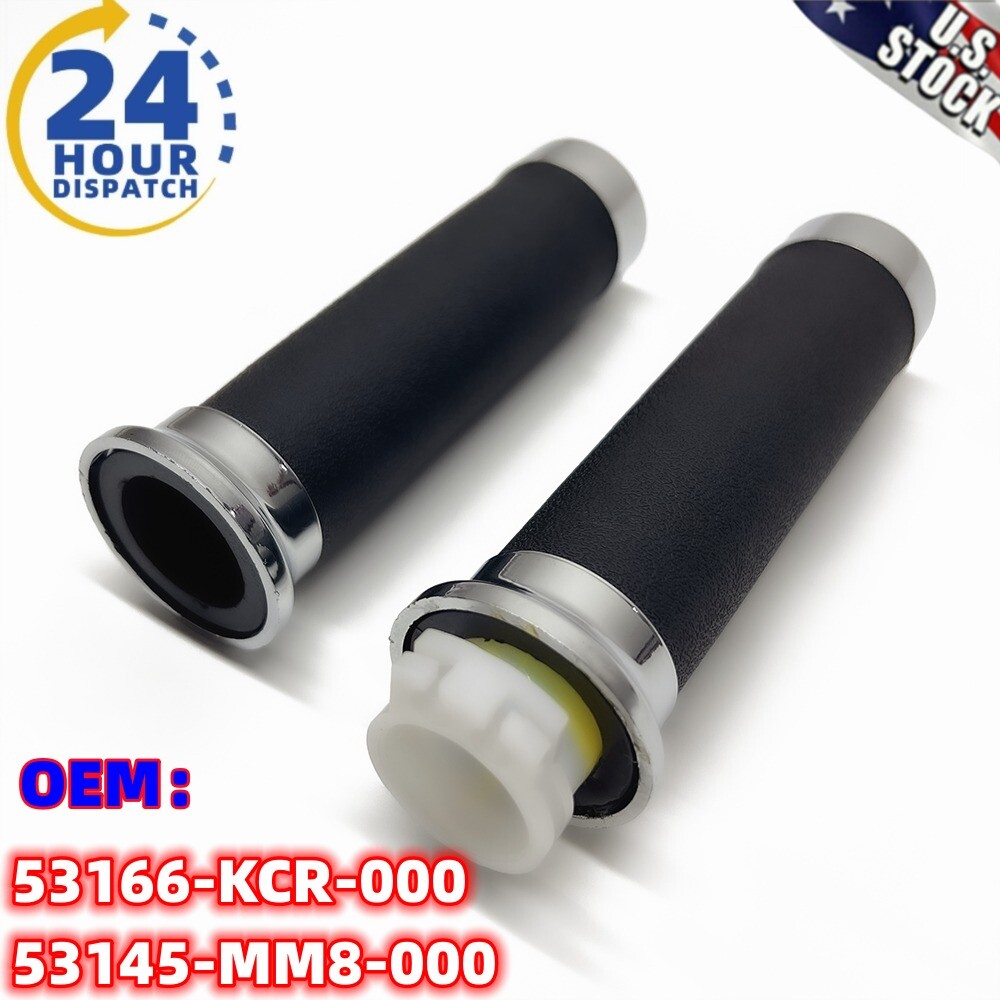 Right Grip Throttle Tube + Left Hand Grips FOR HONDA VT250 400 600 750 1100 1300