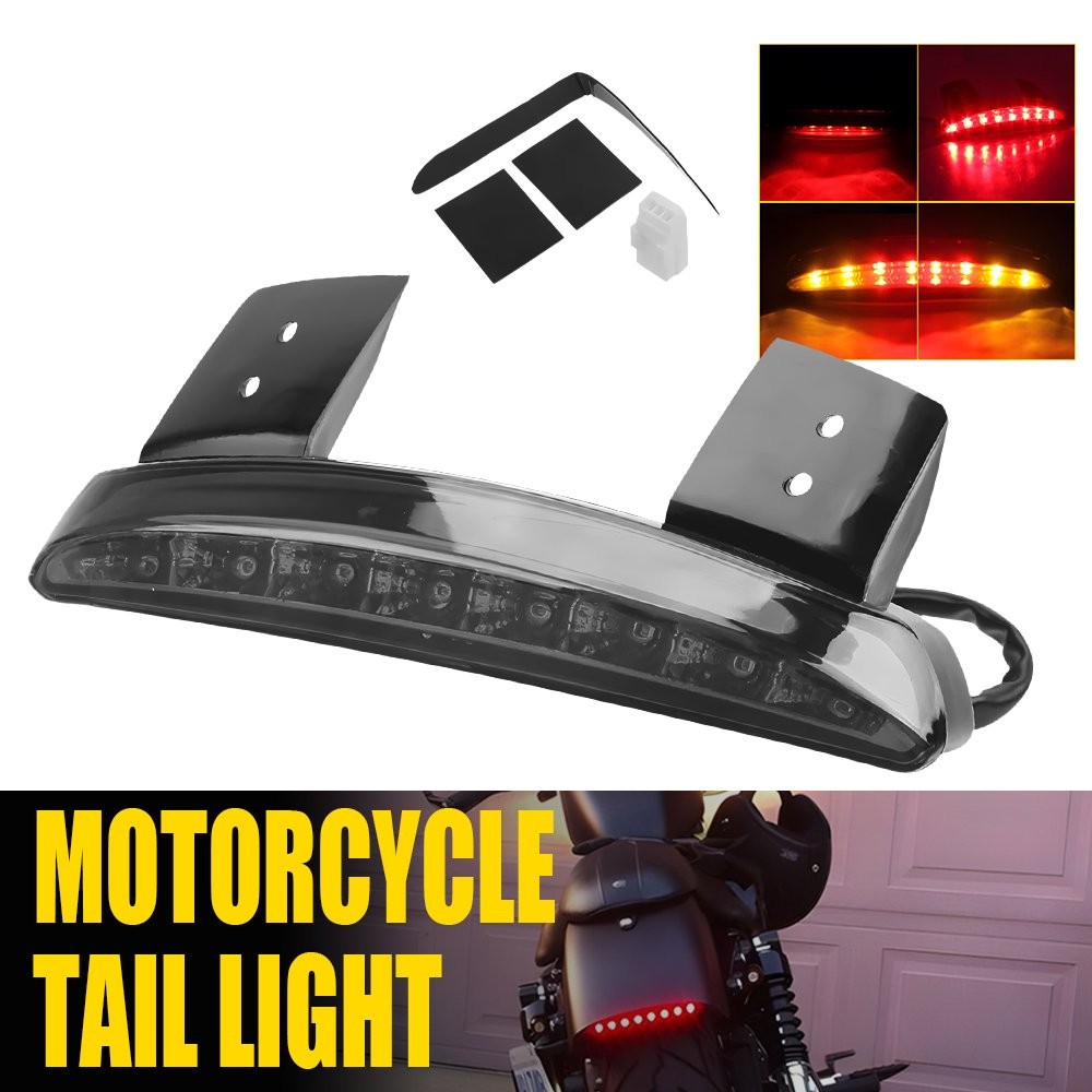 LED Brake Tail Lights Custom Fit For Harley Sportster XL883 1200 Forty Eight 48