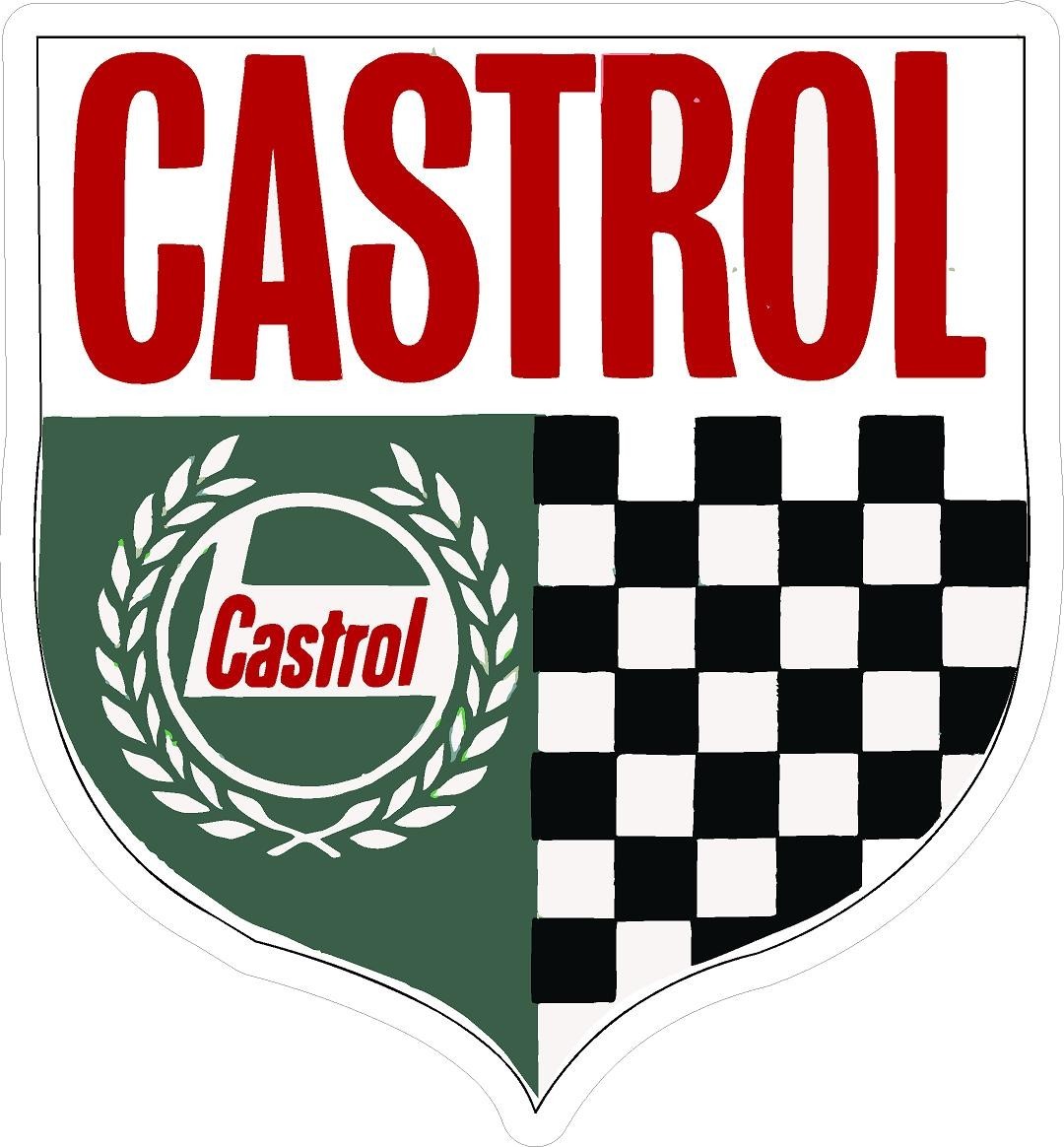 #2628 (1) 3.75″ Castrol Sponsor Classic Vintage Decal Sticker LAMINATED