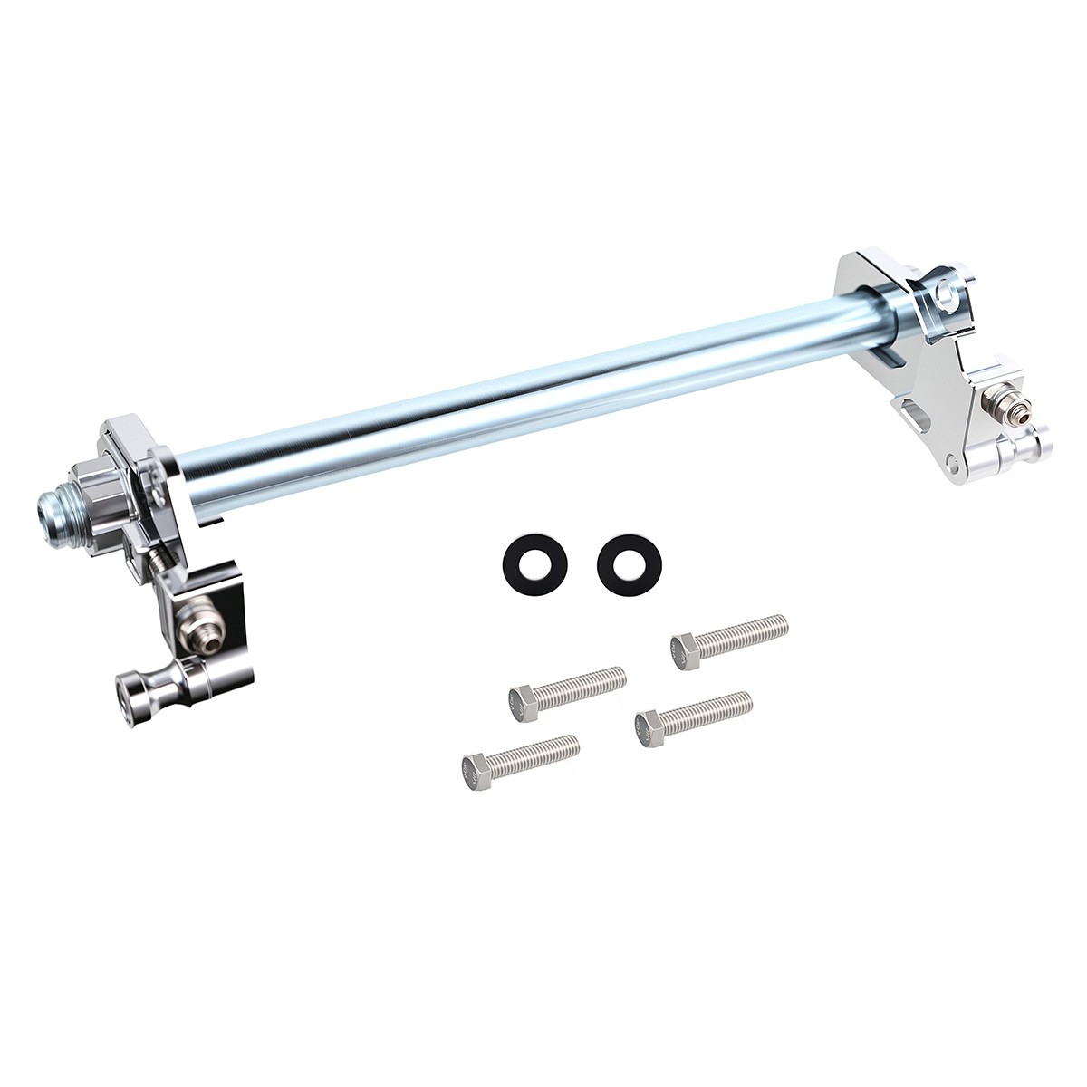 Chrome Rear Axle Adjuster Kit For Harley Road King Street Glide FLHX 2009-2023
