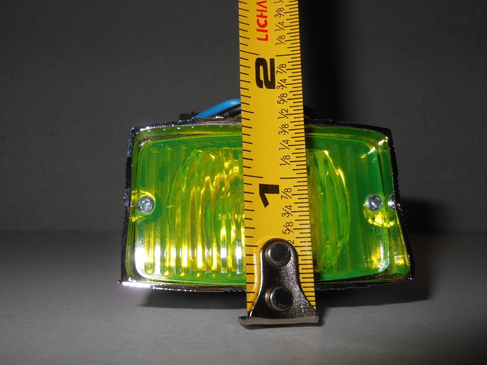 NOS CGC Motorcycle Auxiliary Marker Lens Green 2.5×1.5 12V-3W CGC506-12Y