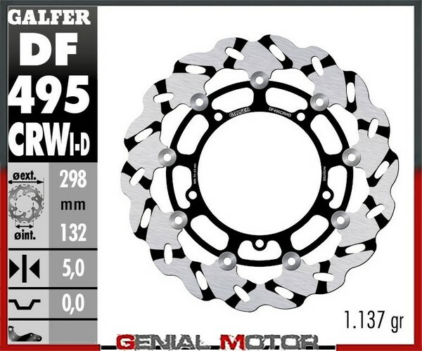 Galfer Brake Disc Front Right Wave Float Grooved 298×5 Yamaha XJ6DIVER NAD09>15