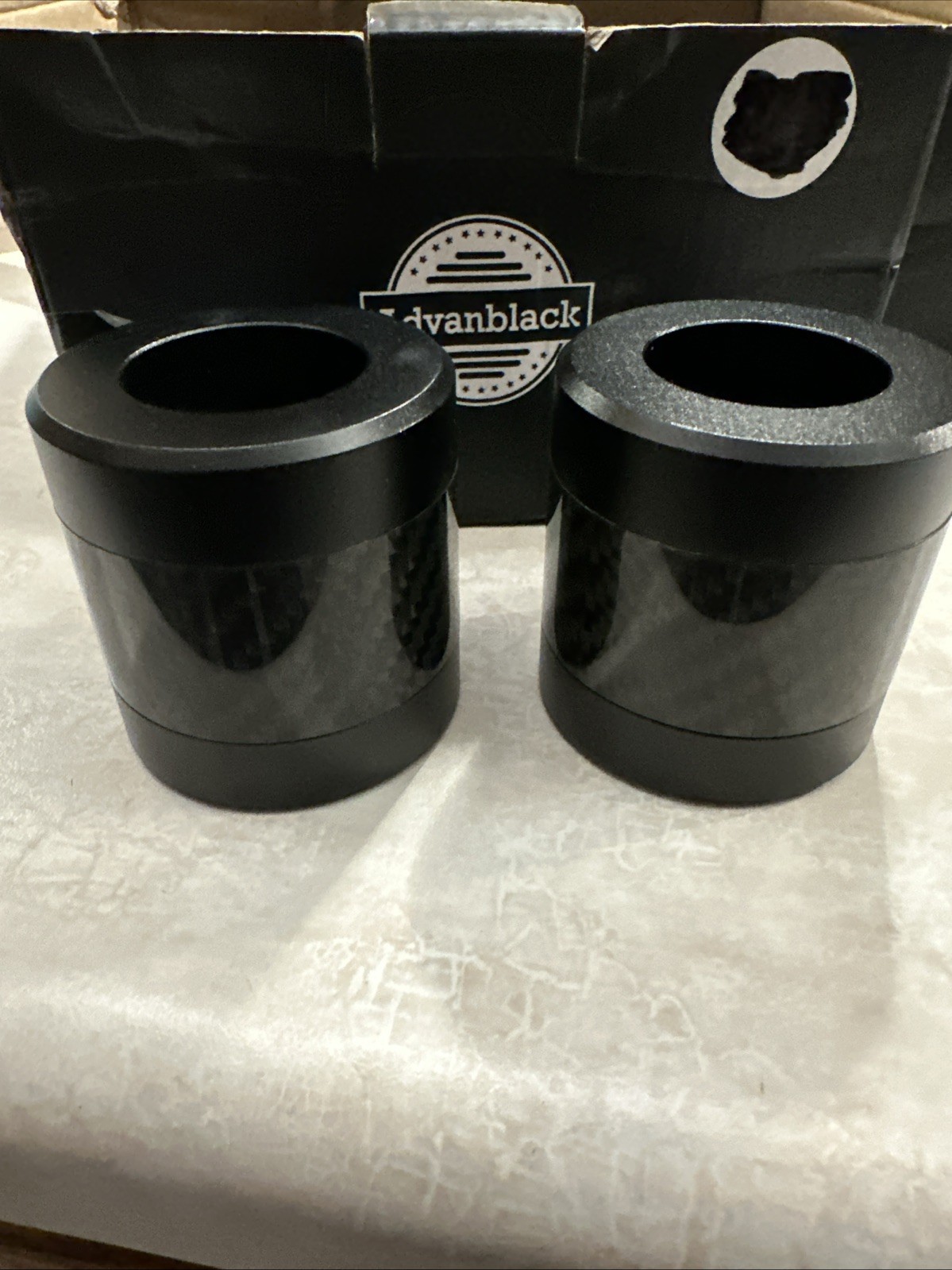 Advanblack ProTek Machined Black CNC Alumium Carbon Fiber Inlay Crash Bar Slider
