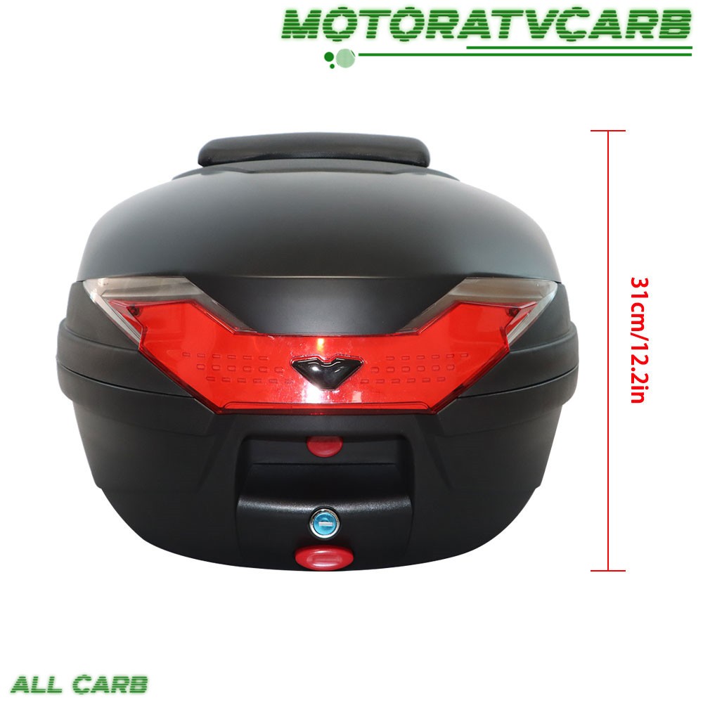 Motorcycle Tour Tail Box Top Lock Scooter 32L Trunk Luggage Storage Carrier Case
