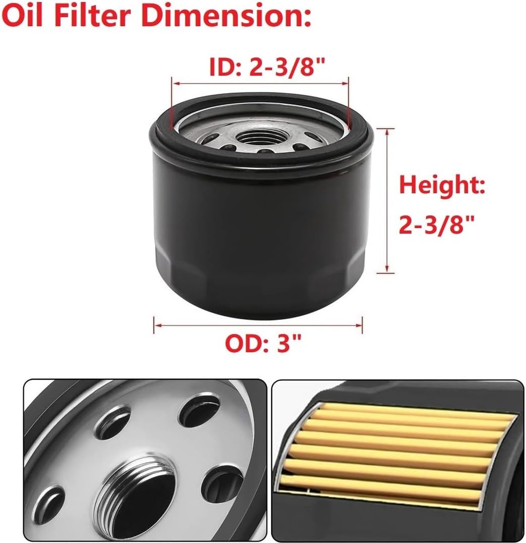 Durable Oil Change Kit with Stainless Steel Filters for Lawn & Garden Equipment