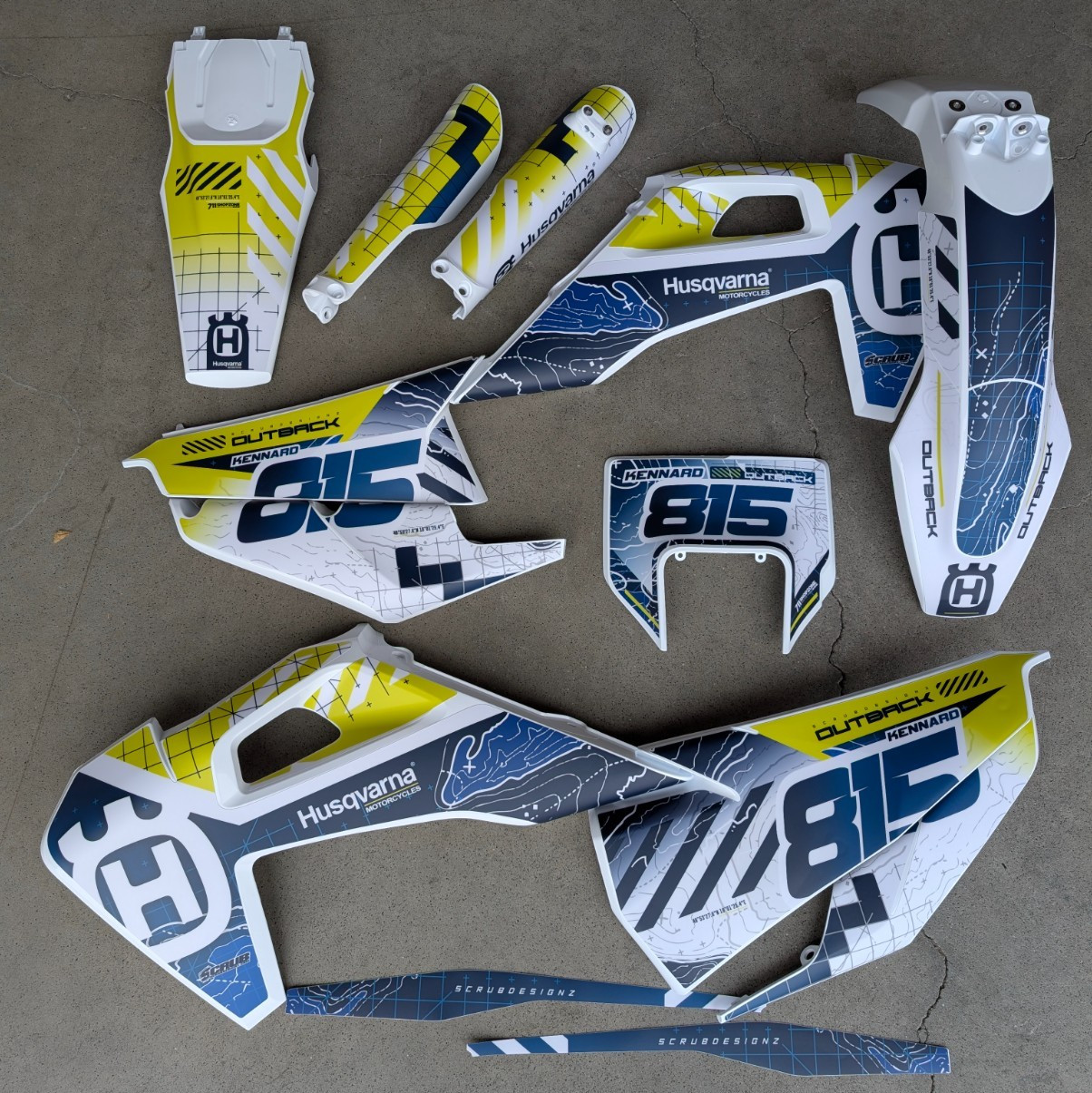 Plastics + Graphics Husqvarna TE FE 2020 2021 2022 2023