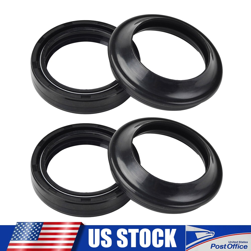 4pcs Fork Oil Dust Seals Kit For For Kawasaki KLE650 Z1000 Ninja ZX6/ZX6R/ZX6RR