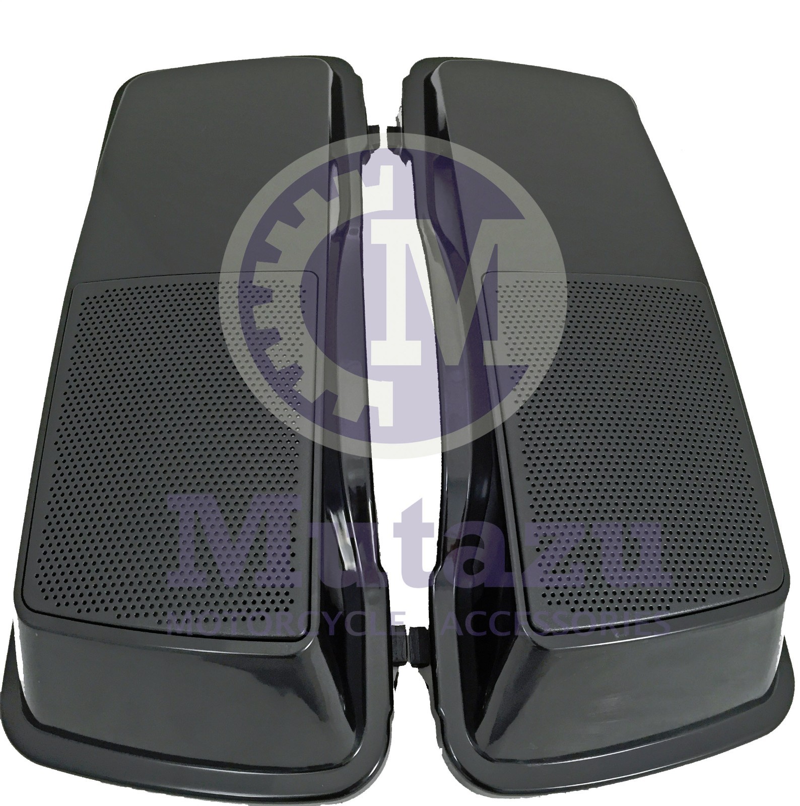 Mutazu Unpainted Raw ABS Finish 6 x 9 Speaker Lids for Harley Touring 1994-2013