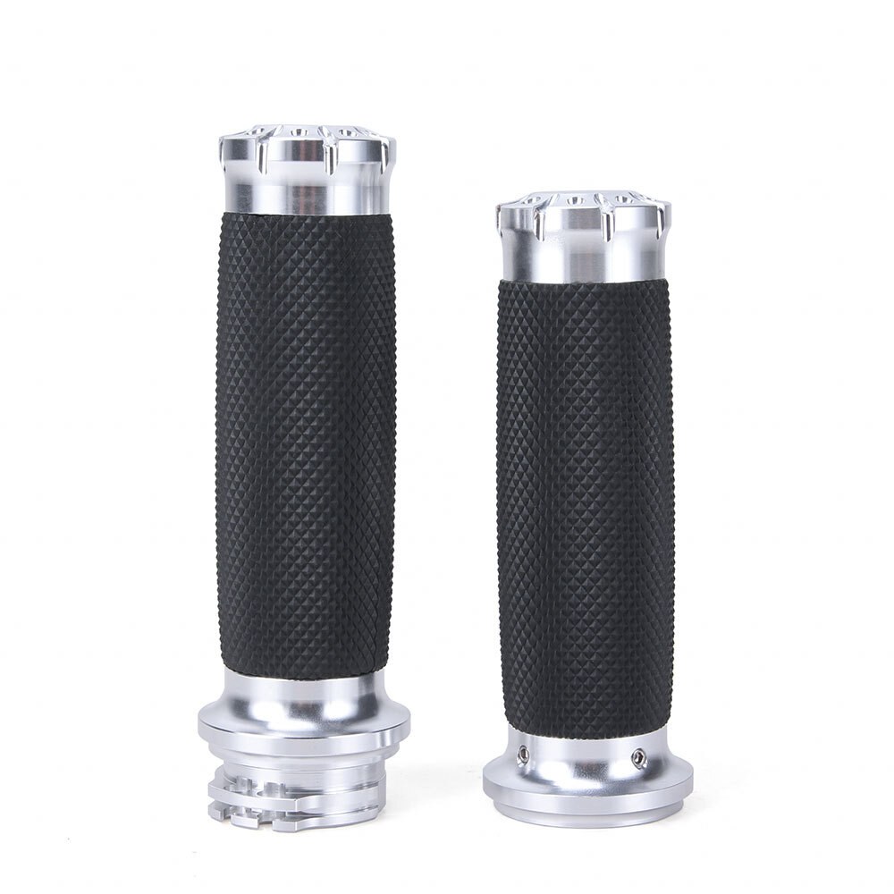 1” Motorcycle Handlebar End Hand Grips For Harley Yamaha Suzuki Honda Univresal