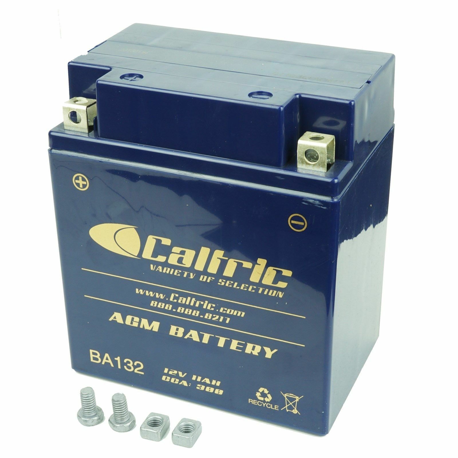 YB10A-A2 Caltric AGM Battery for Suzuki 33610-18A00 33610-18A60/2V 11Ah CCA 300