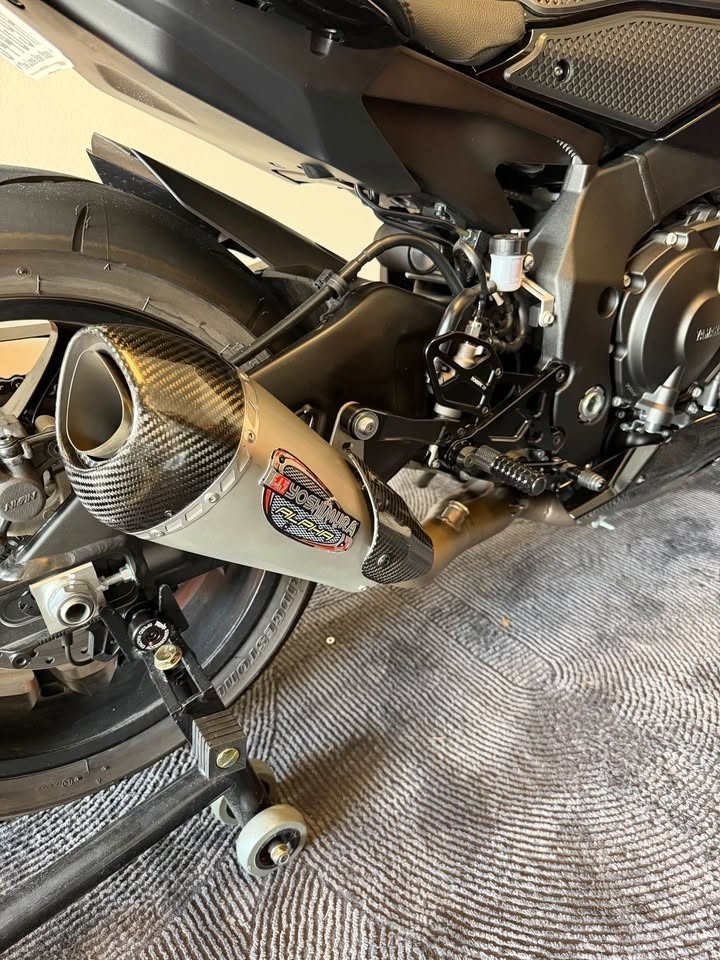 15-25 YAMAHA YZF R1 YZFR1 YOSHIMURA ALPHA T 3/4 EXHAUST MUFFLER SLIP ON PIPE