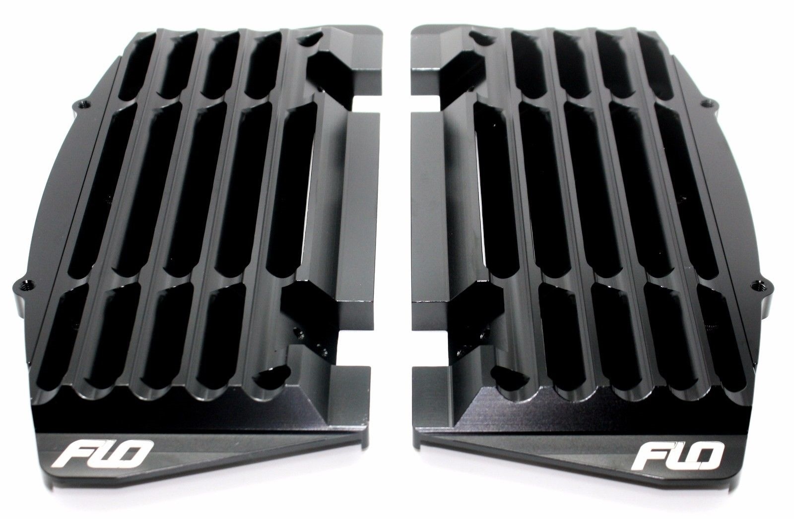 YAMAHA RADIATOR GUARDS / BRACE / GUARD Black YZ125 YZ250 two stroke 753-2
