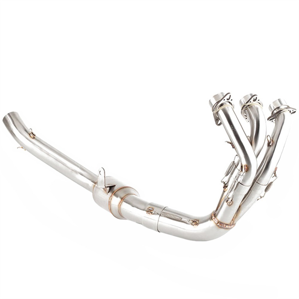 For Yamaha MT-09 2020-23 Slip On Full Exhaust Header Link Pipe Muffler Sliver