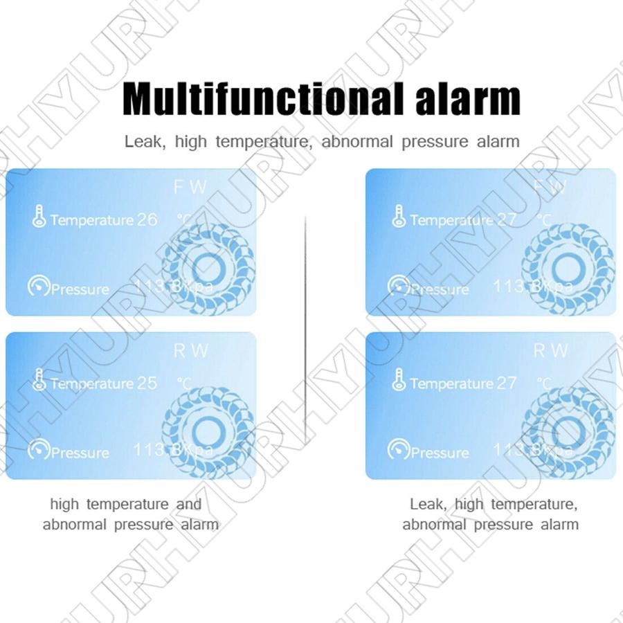 TPMS Bluetooth 5.0 Tire Pressure Monitor System 2 External Sensor for Motorcycle