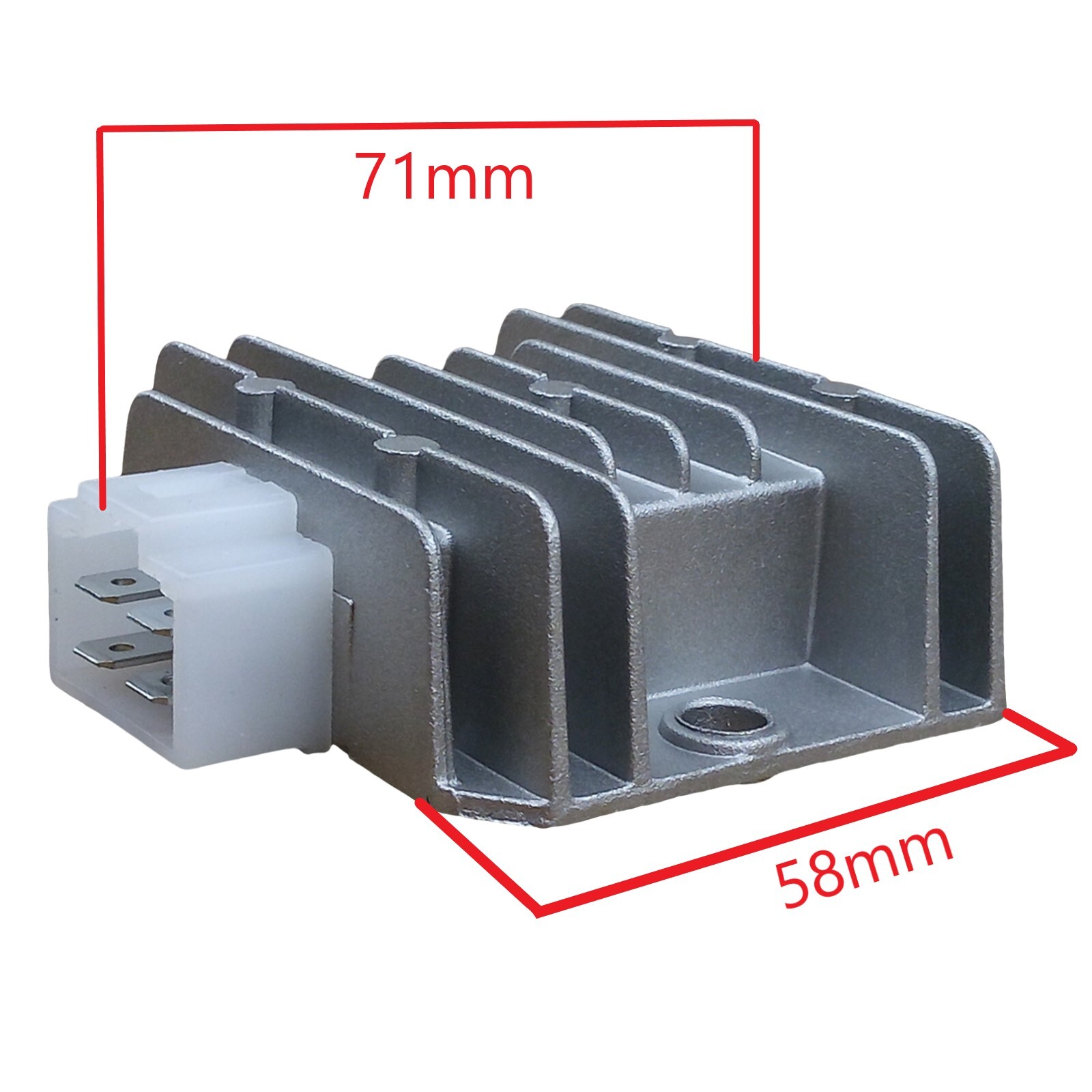 Voltage Regulator Rectifier, GY6 50cc 150cc Scooter Roketa, Taotao Jonway, Tank