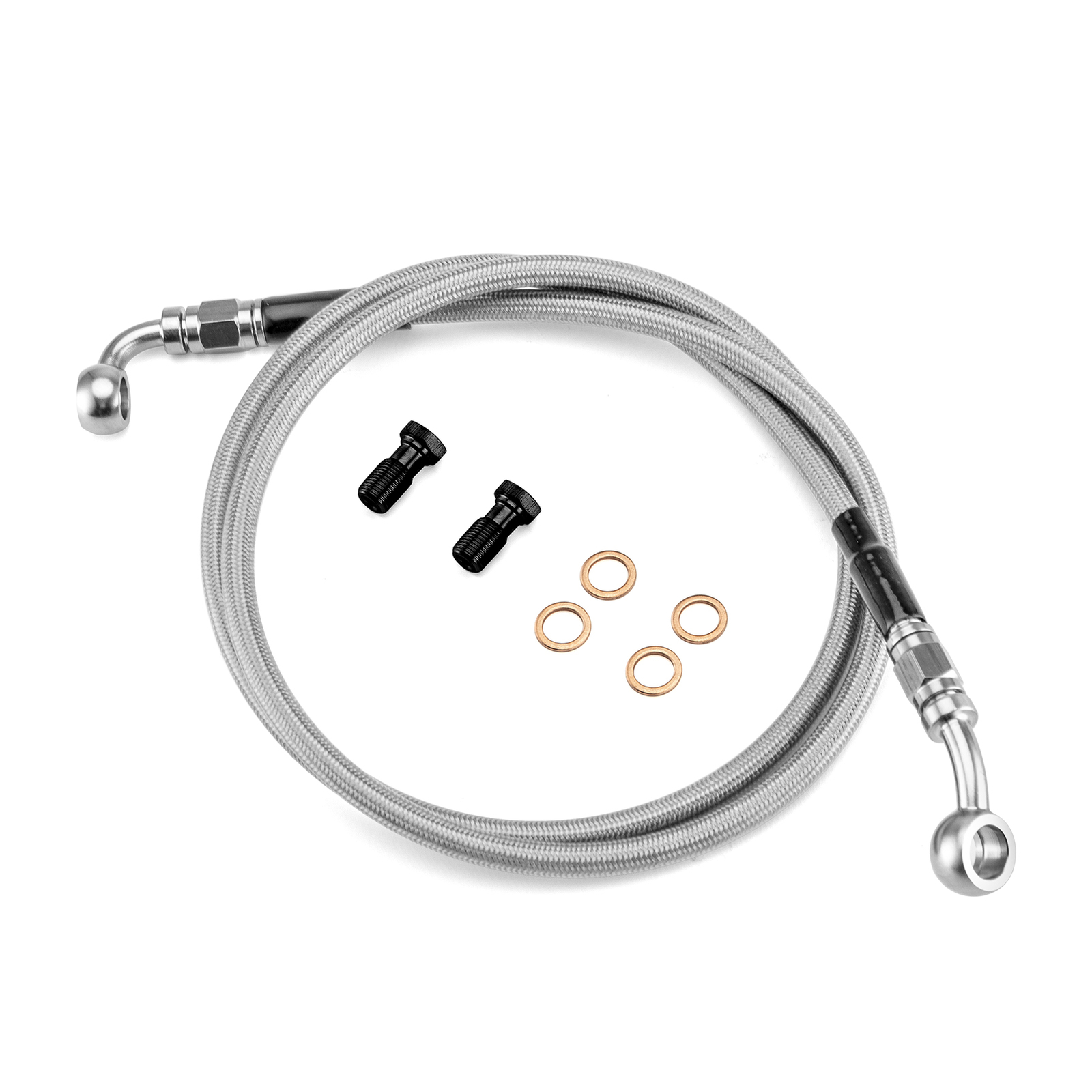 For Harley Sportster Iron 883 XL 12″ 14″ Handlebar Non-ABS Brake Line Kit Front