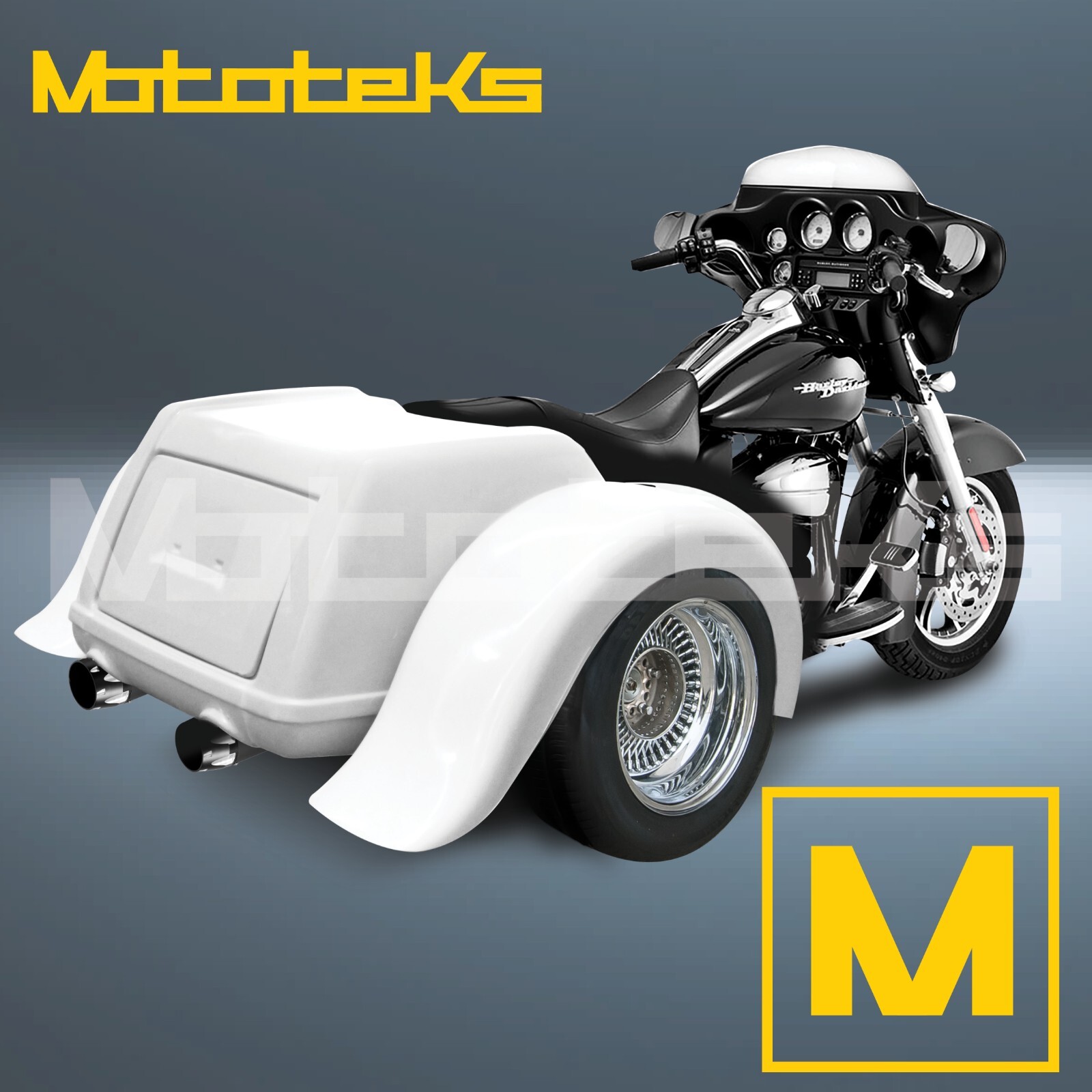 HARLEY TRIKE BODY CONVERSION KIT WITH AXLE SWINGARM FOR HARLEY TOURING BAGGER