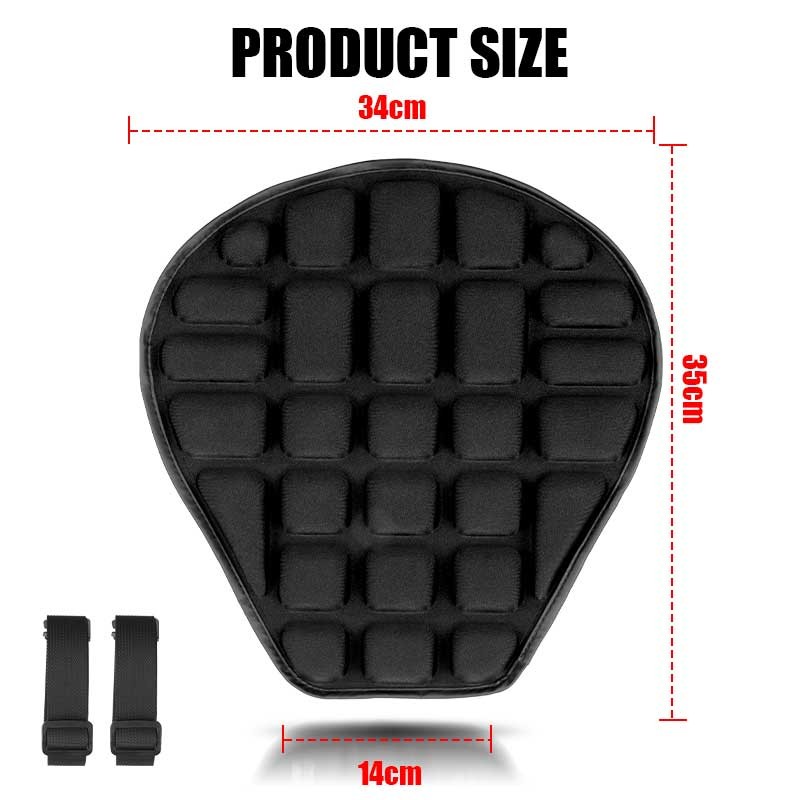 3D 1x Motorcycle Seat Cushion Pressure Relief Pad For Cruiser Touring Saddle USA