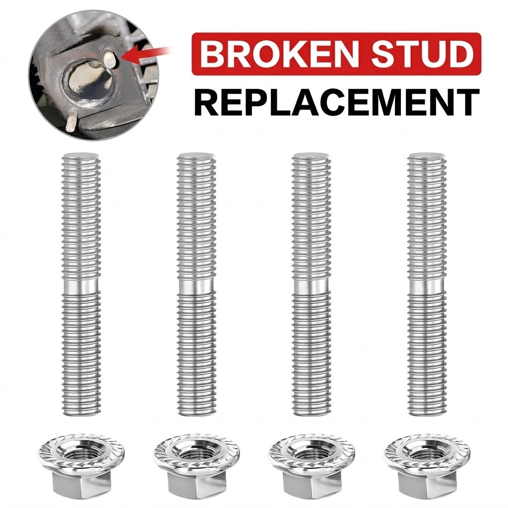 Exhaust Studs Nuts Kit 16715-83 For Harley Big Twin Sportster XL 1984-2015