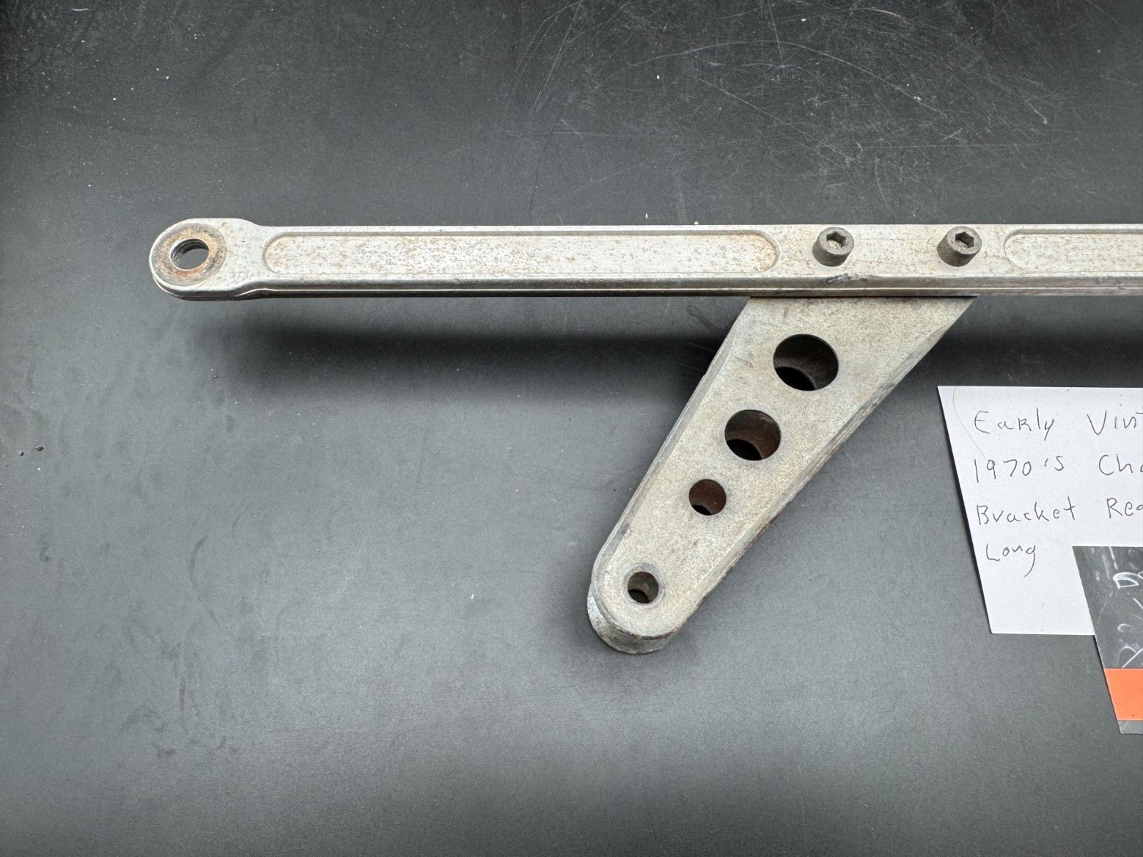 Vintage Maico Early 1070’s Rear Chain Guide and Bracket 16″ inches Long Used