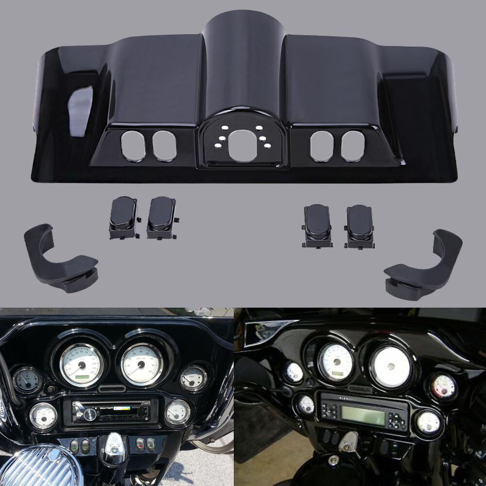 Vivid Black Inner Outer Fairing/Switch Cap For Harley Electra Street Glide 96-13