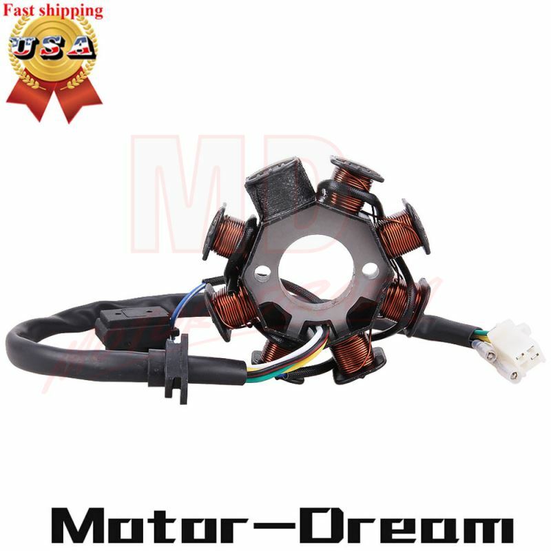 8 Coil Pole Magneto Stator For GY6 ATV Scooter Moped 150cc ROKETA TAOTAO SUNL US
