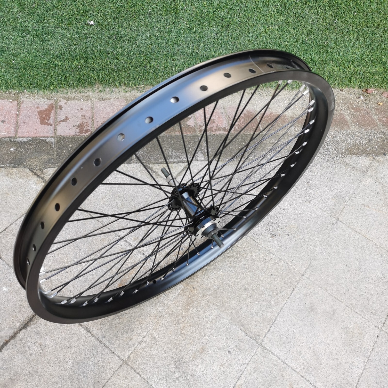 CDHPOWER 26 inch Rear Bike Wheel 48x12G Heavy Duty Spoke Wheel Bicycle Rear Rim