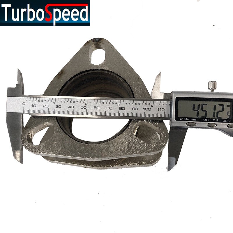 Universal 2.5″ 3 Bolt Mild Steel Exhaust Muffler Pipe Extension Flange Adapter