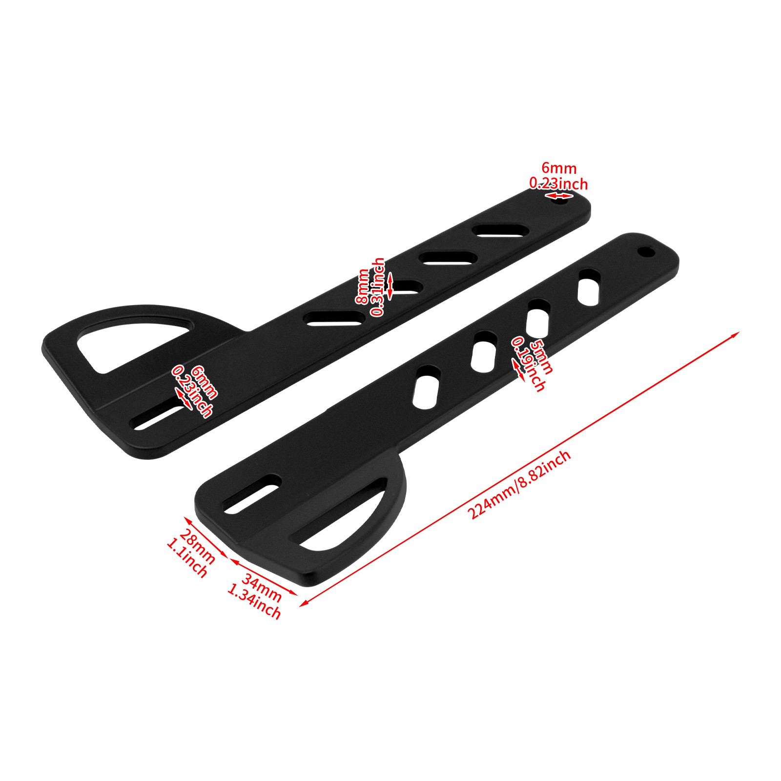 Motorcycle Front Tie-Down Fork Brackets For Harley Softail Breakout Fatboy 00-24