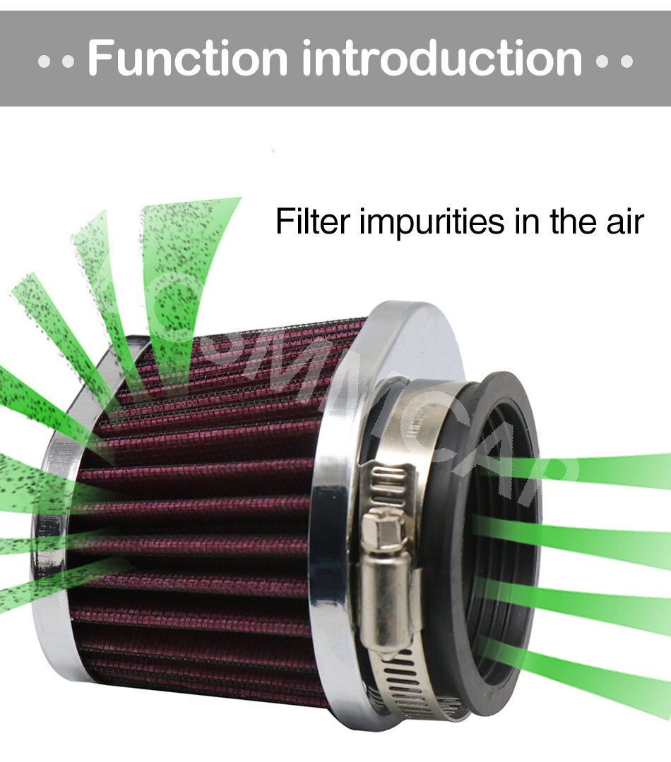 Motorcycle High Flow Air Intake Cleaner Filter Pods Kit High Performance Parts