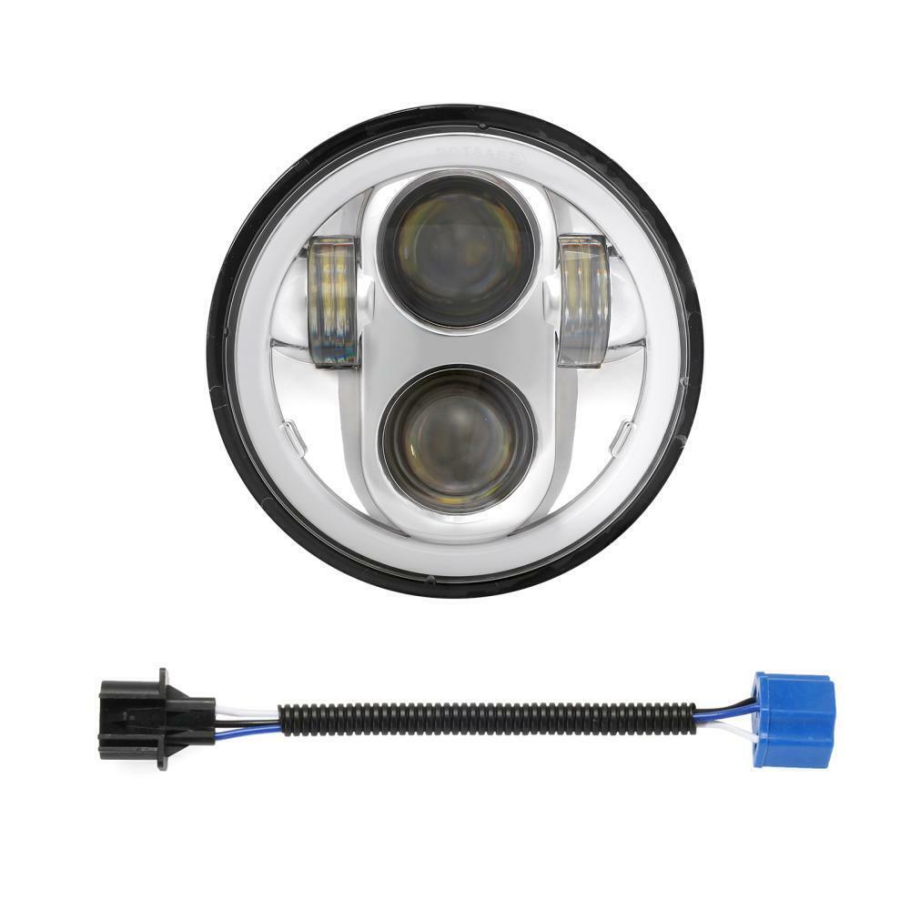 DOT 5-3/4″ 5.75″ 105W Projector LED Headlight DRL for Harley Motorcycle Motor US