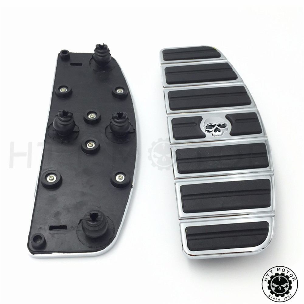 Skull Rider Footboard Insert Kit- Traditional D For 87-15 TOURING/ 86-15 SOFTAIL